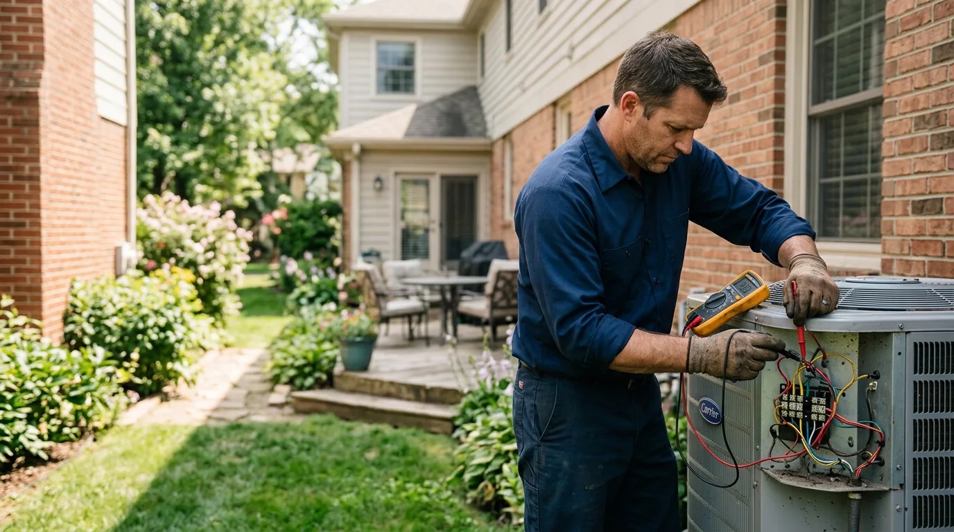 HVAC technician working near Mallory, NY